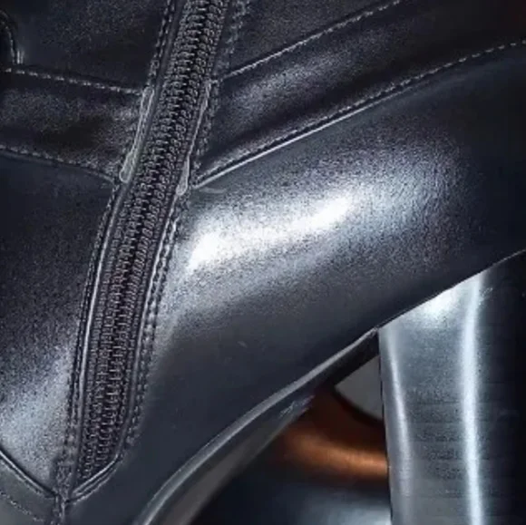 Milwaukee Leather Performance Womens Black Harness Ankle Boot with 4" Block heel - Picture 7 of 9